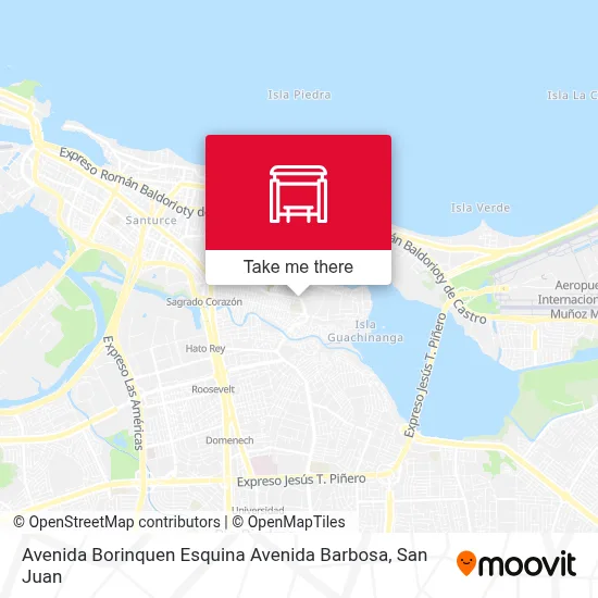 Mapa de Avenida Borinquen Esquina Avenida Barbosa