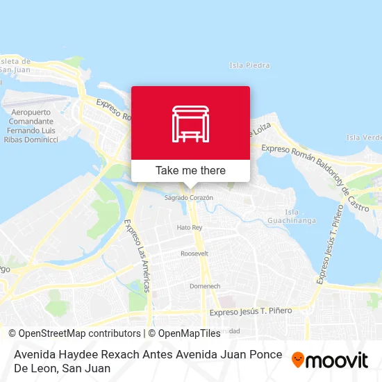 Mapa de Avenida Haydee Rexach Antes Avenida Juan Ponce De Leon