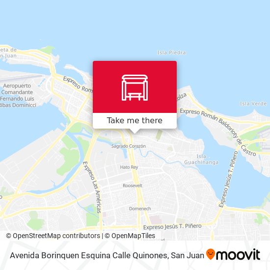 Mapa de Avenida Borinquen Esquina Calle Quinones