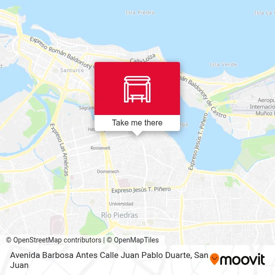 Mapa de Avenida Barbosa Antes Calle Juan Pablo Duarte