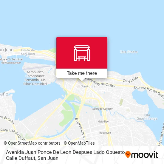 Mapa de Avenida Juan Ponce De Leon Despues Lado Opuesto Calle Duffaut