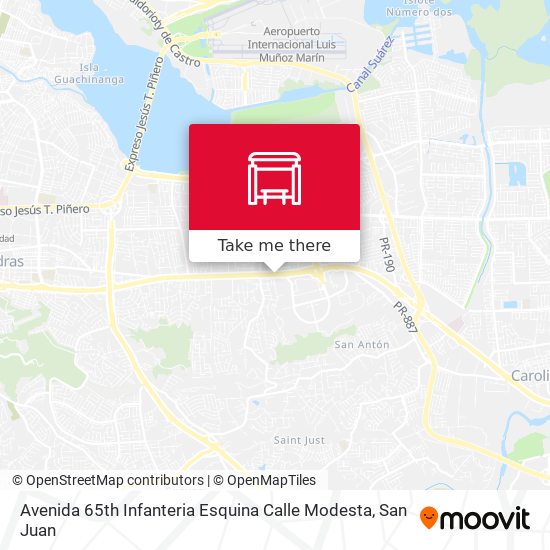 Avenida 65th Infanteria Esquina Calle Modesta map