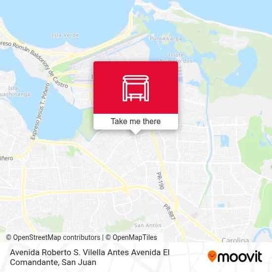 Mapa de Avenida Roberto S. Vilella Antes Avenida El Comandante