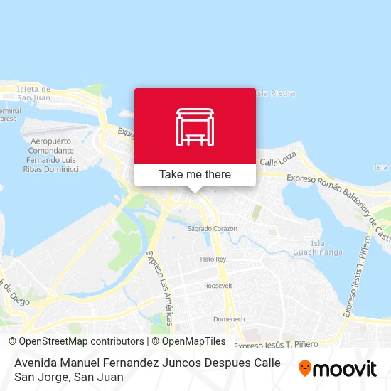 Mapa de Avenida Manuel Fernandez Juncos Despues Calle San Jorge