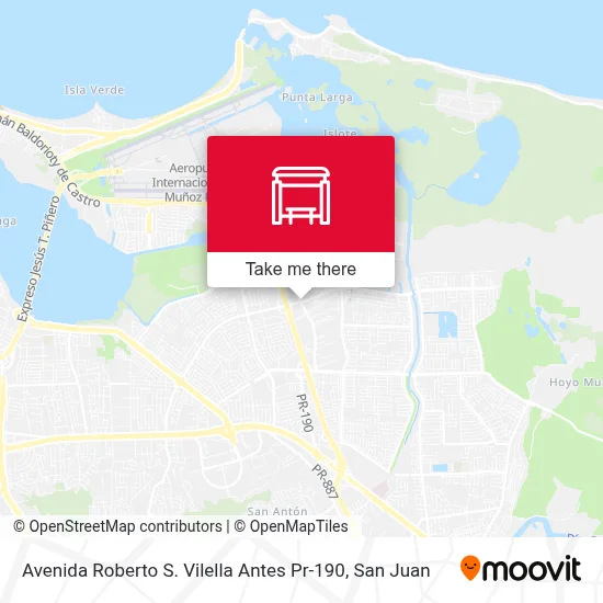 Mapa de Avenida Roberto S. Vilella Antes Pr-190