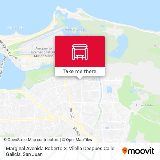 Marginal Avenida Roberto S. Vilella Despues Calle Galicia map