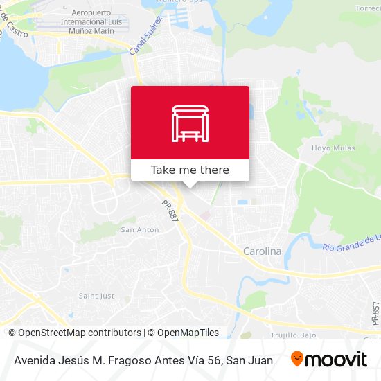 Avenida Jesús M. Fragoso Antes Vía 56 map