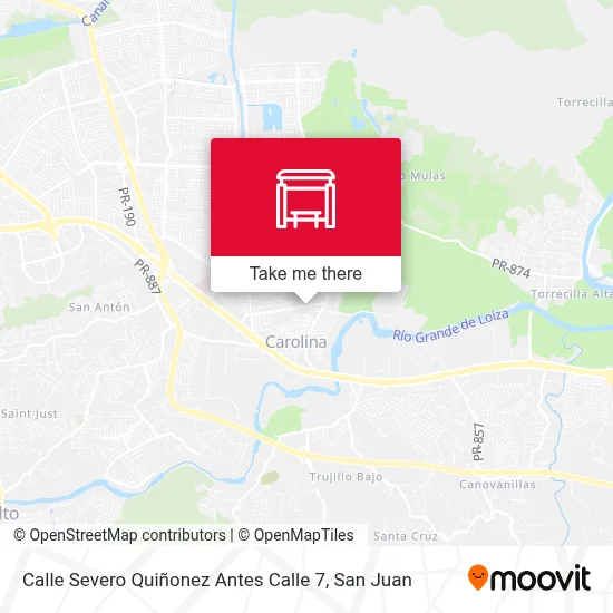 Calle Severo Quiñonez Antes Calle 7 map