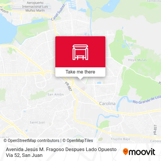 Avenida Jesús M. Fragoso Despues Lado Opuesto Vía 52 map