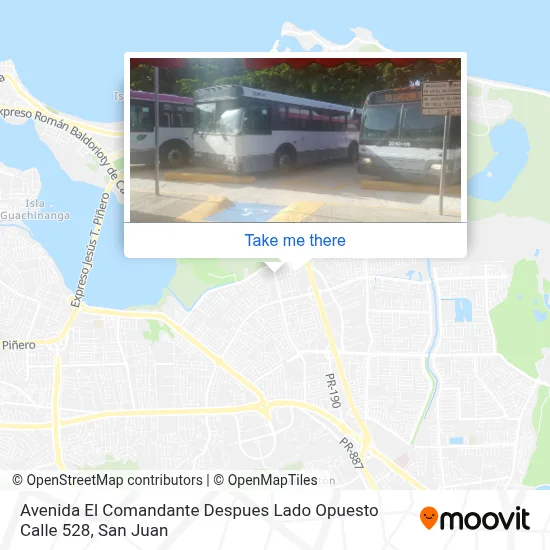 Mapa de Avenida El Comandante  Despues Lado Opuesto Calle 528