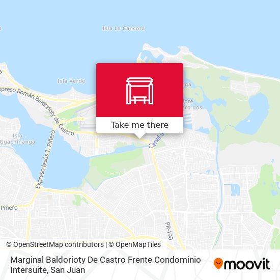 Marginal Baldorioty De Castro Frente Condominio Intersuite map