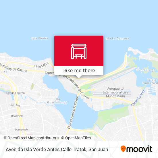 Mapa de Avenida Isla Verde Antes Calle Tratak