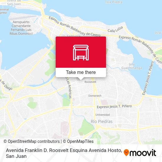 Mapa de Avenida Franklin D. Roosvelt Esquina Avenida Hosto