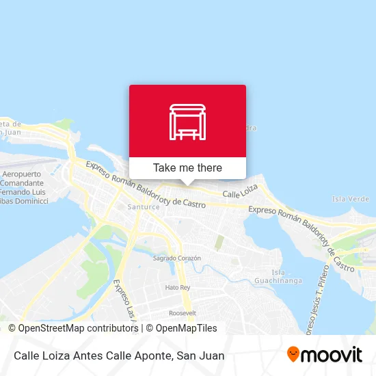 Calle Loiza Antes Calle Aponte map