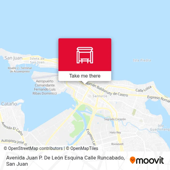 Mapa de Avenida Juan P. De León Esquina Calle Runcabado