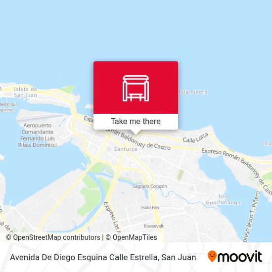 Avenida De Diego Esquina Calle Estrella map