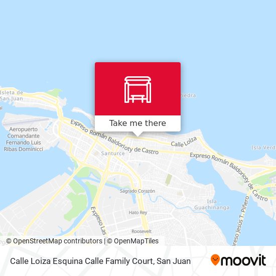Mapa de Calle Loiza Esquina Calle Family Court