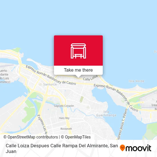 Mapa de Calle Loiza Despues Calle Rampa Del Almirante