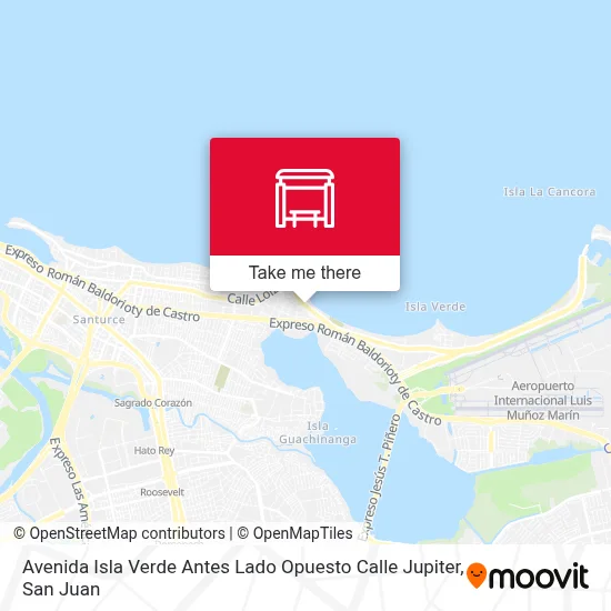 Avenida Isla Verde Antes Lado Opuesto Calle Jupiter map