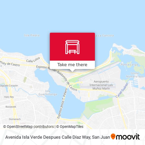 Mapa de Avenida Isla Verde Despues Calle Díaz Way