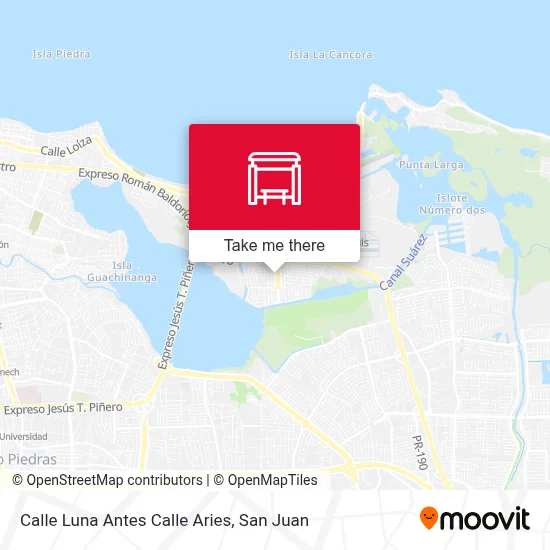 Mapa de Calle Luna Antes Calle Aries