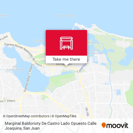 Mapa de Marginal Baldorioty De Castro Lado Opuesto Calle Joaquina