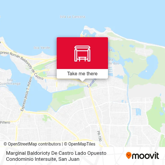 Mapa de Marginal Baldorioty De Castro Lado Opuesto Condominio Intersuite