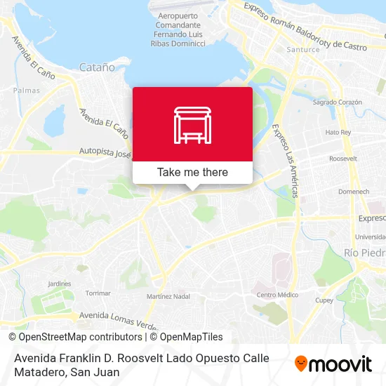 Avenida Franklin D. Roosvelt Lado Opuesto Calle Matadero map