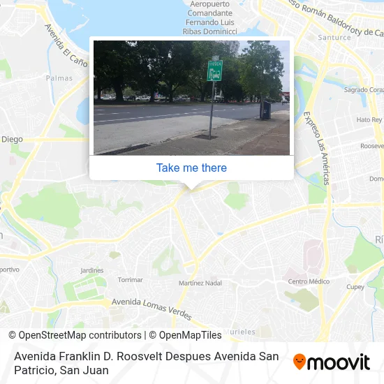 Avenida Franklin D. Roosvelt Despues Avenida San Patricio map
