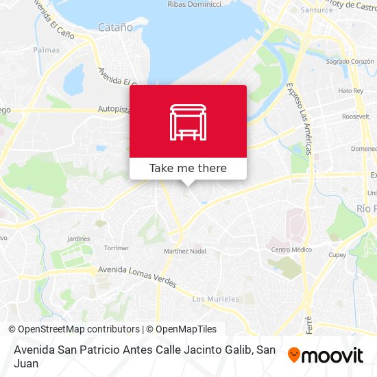 Mapa de Avenida San Patricio Antes Calle Jacinto Galib