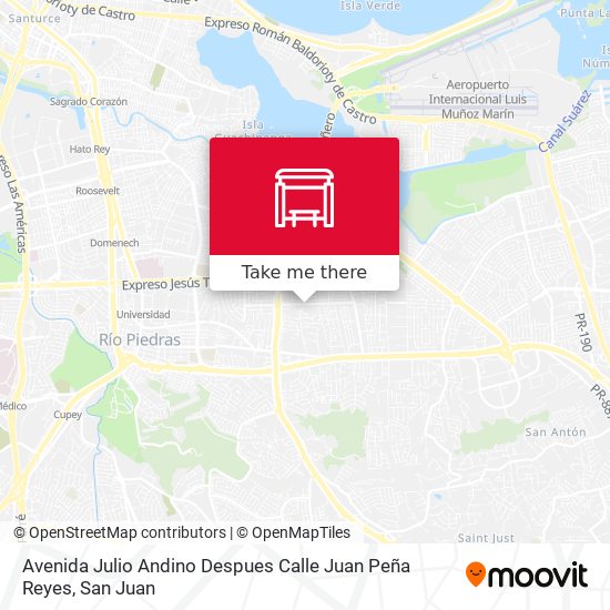 Mapa de Avenida Julio Andino Despues Calle Juan Peña Reyes