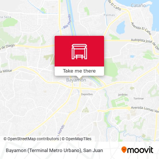 Bayamon (Terminal Metro Urbano) map