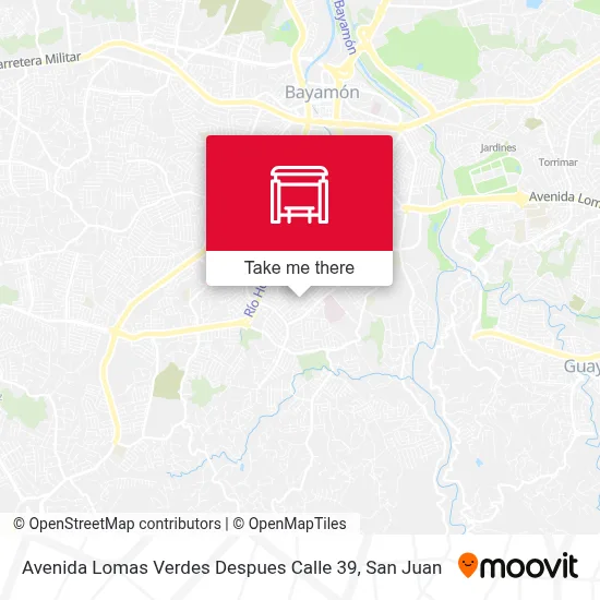 Mapa de Avenida Lomas Verdes Despues Calle 39