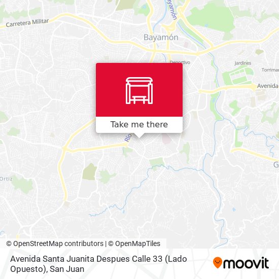 Avenida Santa Juanita Despues Calle 33 (Lado Opuesto) map