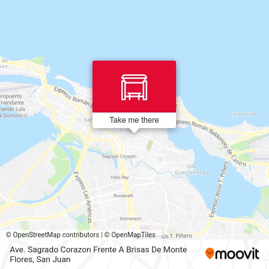 Ave. Sagrado Corazon Frente A Brisas De Monte Flores map