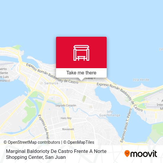 Mapa de Marginal Baldorioty De Castro Frente A Norte Shopping Center