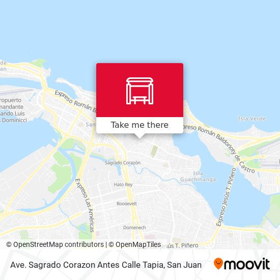 Mapa de Ave. Sagrado Corazon Antes Calle Tapia