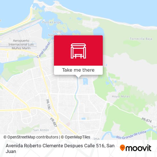 Avenida Roberto Clemente Despues Calle 516 map