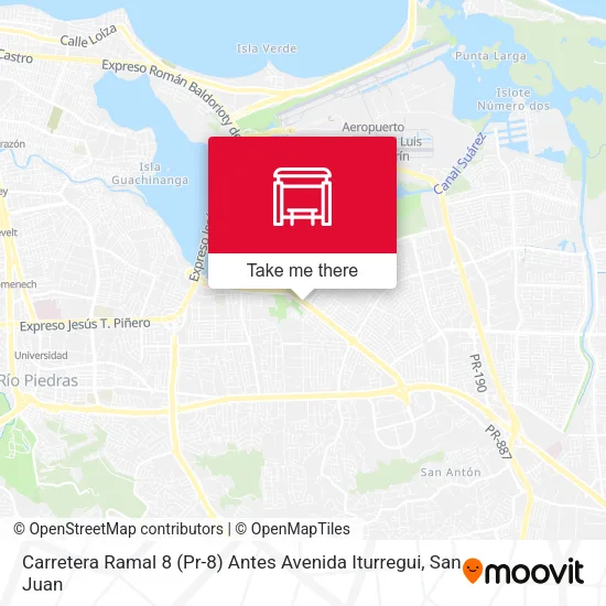 Carretera Ramal 8 (Pr-8) Antes Avenida Iturregui map