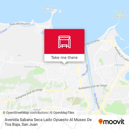 Avenida Sabana Seca Lado Opuesto Al Museo De Toa Baja map