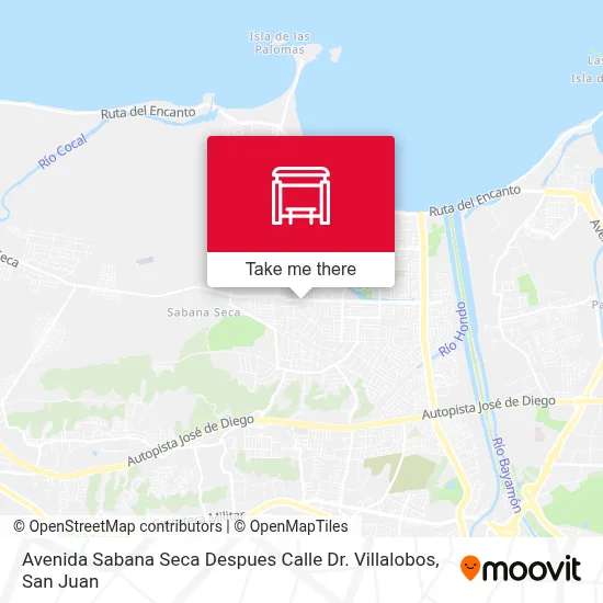 Avenida Sabana Seca Despues Calle Dr. Villalobos map