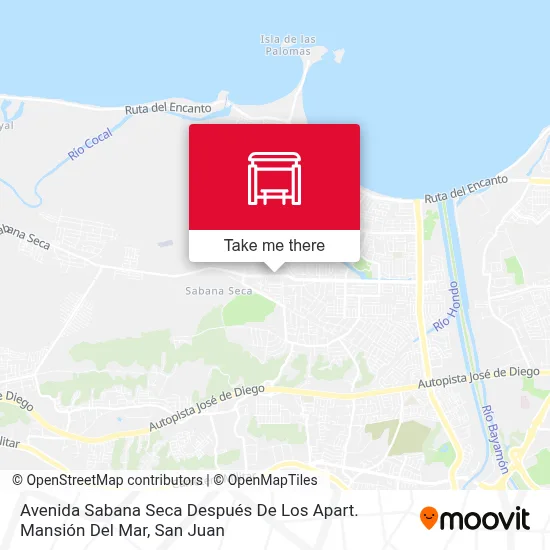 Mapa de Avenida Sabana Seca Después De Los Apart. Mansión Del Mar