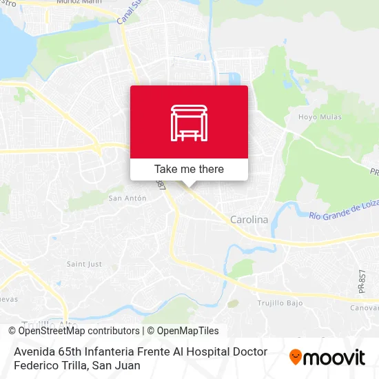 Mapa de Avenida 65th Infanteria Frente Al Hospital Doctor Federico Trilla