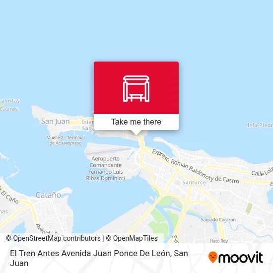 El Tren Antes Avenida Juan Ponce De León map