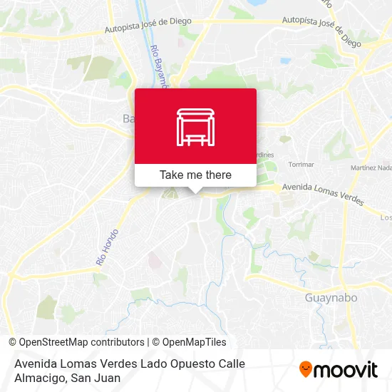 Mapa de Avenida Lomas Verdes Lado Opuesto Calle Almacigo
