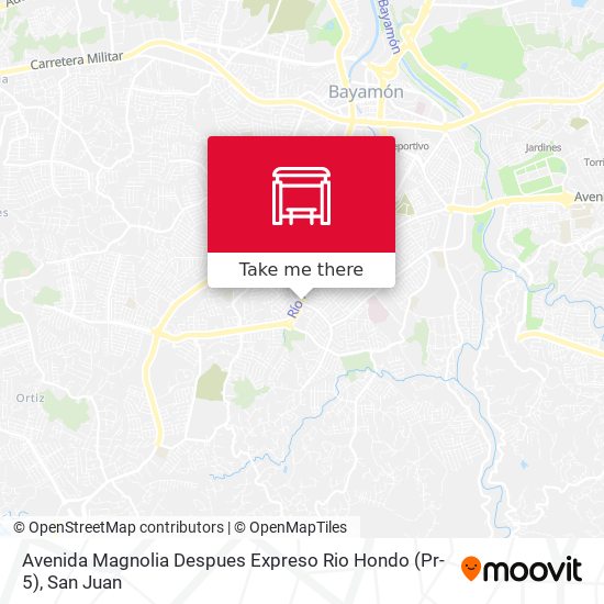Avenida Magnolia Despues Expreso Rio Hondo (Pr-5) map