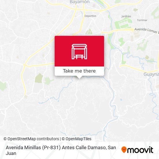 Mapa de Avenida Minillas (Pr-831) Antes Calle Damaso