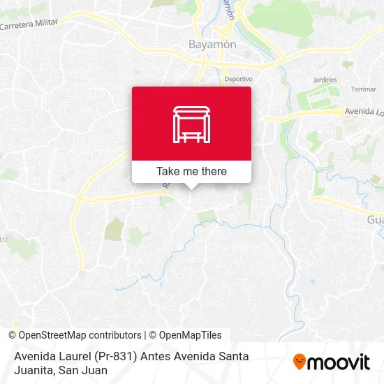 Mapa de Avenida Laurel (Pr-831) Antes Avenida Santa Juanita