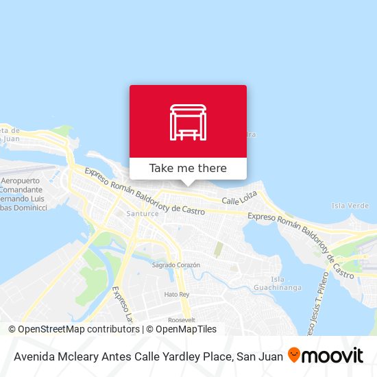 Mapa de Avenida Mcleary Antes Calle Yardley Place