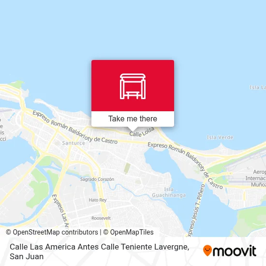 Mapa de Calle Las America Antes Calle Teniente Lavergne
